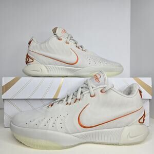 Nike Lebron 21 Akoya White/Orange Size 9.5 Men Basketball Shoes
